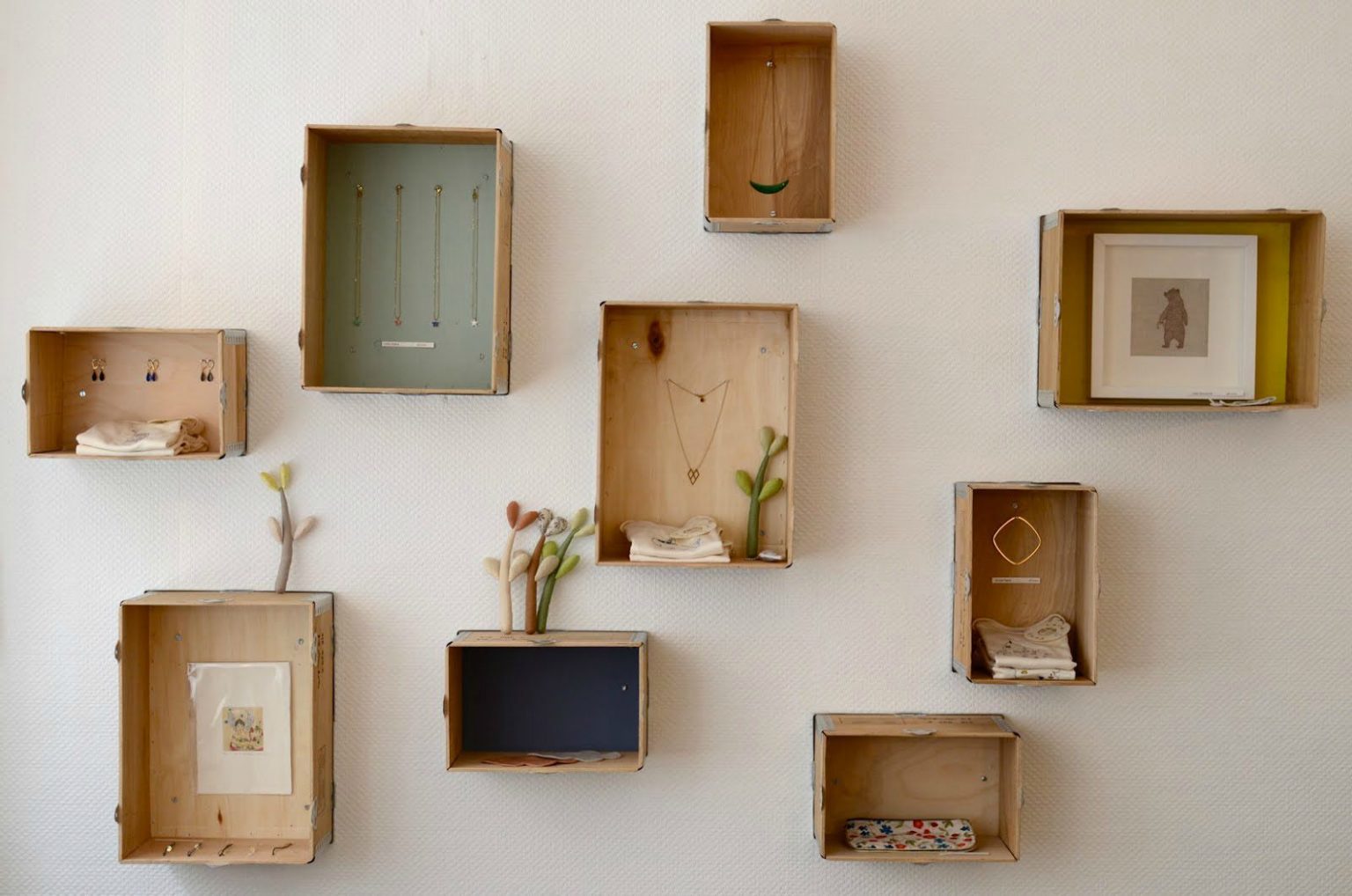 Fabriquer une étagère murale avec des caisses en bois Cour particulier